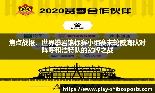 焦点战报：世界攀岩锦标赛小组赛末轮威海队对阵呼和浩特队的巅峰之战